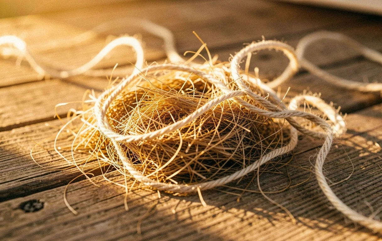 Textura de fibras naturales